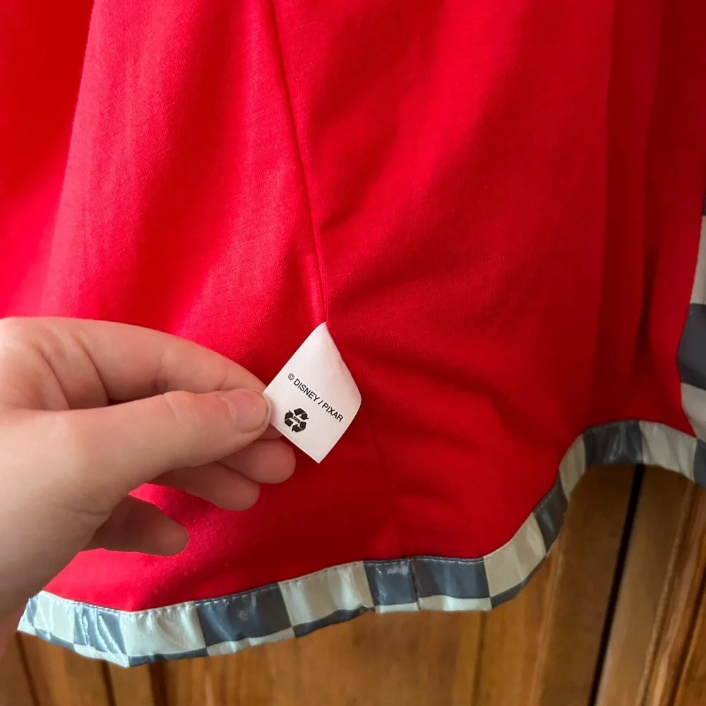 Disney/Pixar Boy’s Cars, Grey, Checked Lightning McQueen Raincoat, Approx. Sz M